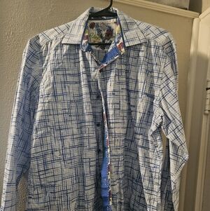 Men's Blue Plaid Shirt